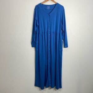 Only Necessities Long Sleeve Maxi Dress Lounge Large